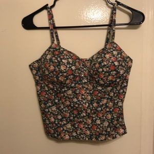 Floral crop top